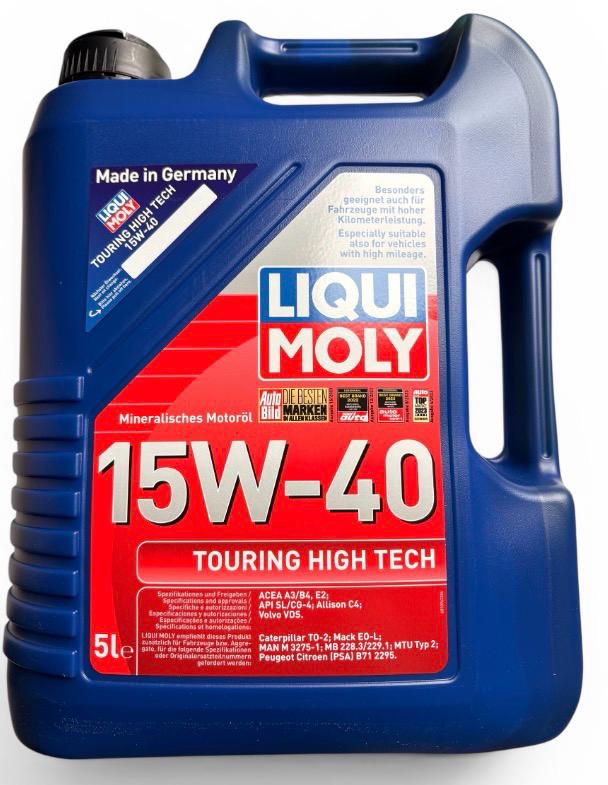 ACEITE 15W40 5LT TOURING HIGH TECH API SL CF CG4 LIQUI MOLY 