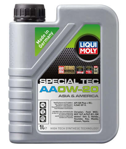 Aceite Liqui Moly Special Tec AA 0W-20 1 LT